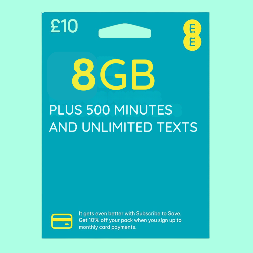 FREE EE Pay As You Go UK sim cards