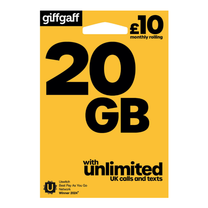 FREE GiffGaff Pay As You Go UK sim cards