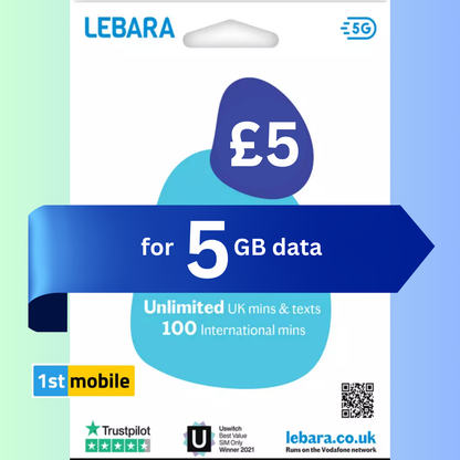 FREE Lebara Pay As You Go UK sim cards