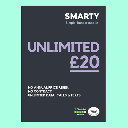 FREE Smarty Pay As You Go UK sim cards