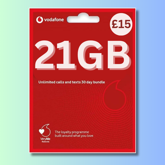 FREE Vodafone Pay As You Go UK sim cards