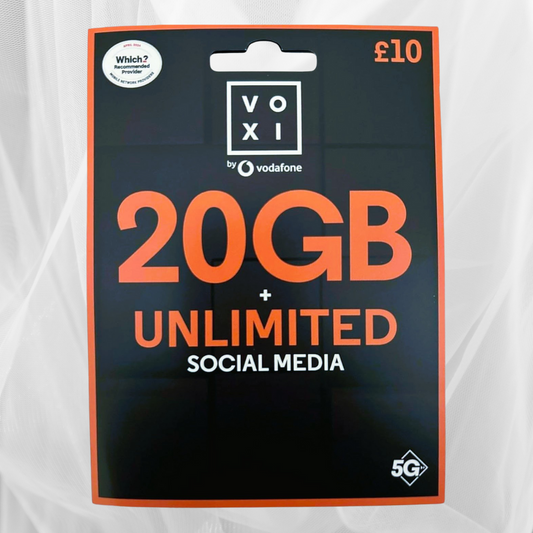 FREE Voxi Pay As You Go UK sim cards